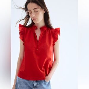 H&M linen blent blouse new with tags.